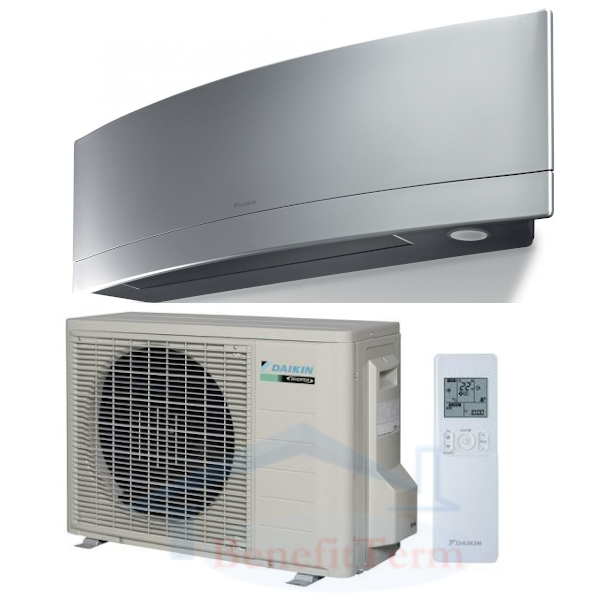 Daikin Emura FTXJ25MS+RXJ25M 2,4 kW stříbrná