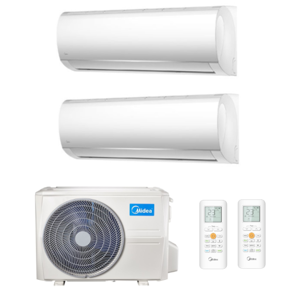 Midea Blanc II multisplit 2x1 (2x 2,6 kW) včetně montáže